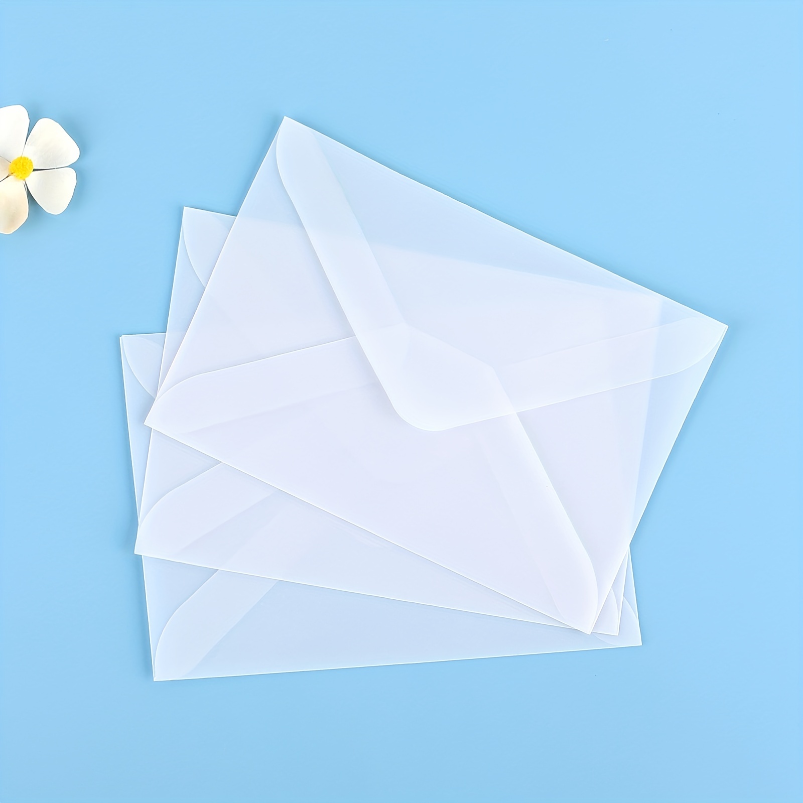 Enveloppes en papier nacré, 10 pièces, carte de vœux, carte de nom,  estampage à chaud, carrées