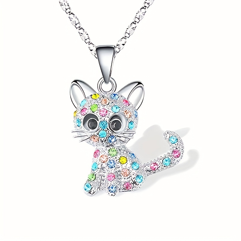 Kids hot sale cat necklace