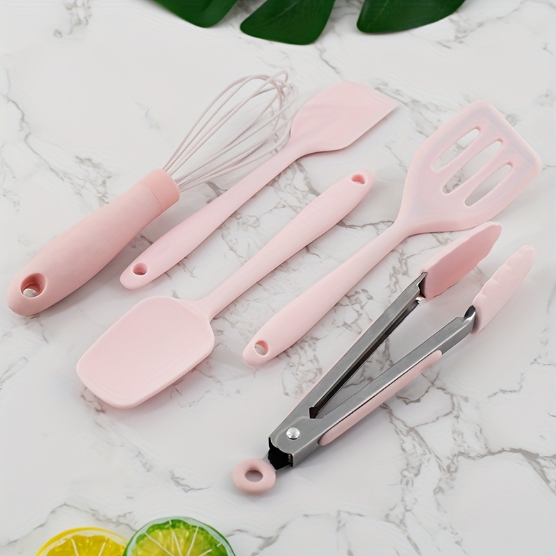 Mini Silicone Kitchenware Set - Leak-proof Spatula, Scraper, Egg