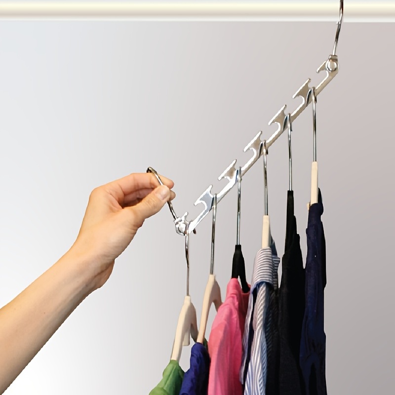 6X Wonder Closet Organizer Space Saver Magic Hanger Clothes Hook Clothing  Rack