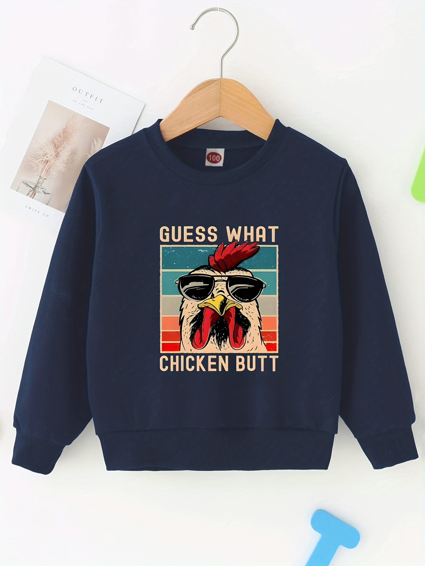 Guess navy online sweatshirt