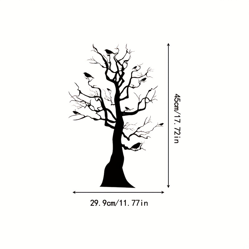 Sticker Silhouette of tree without leaf 2 