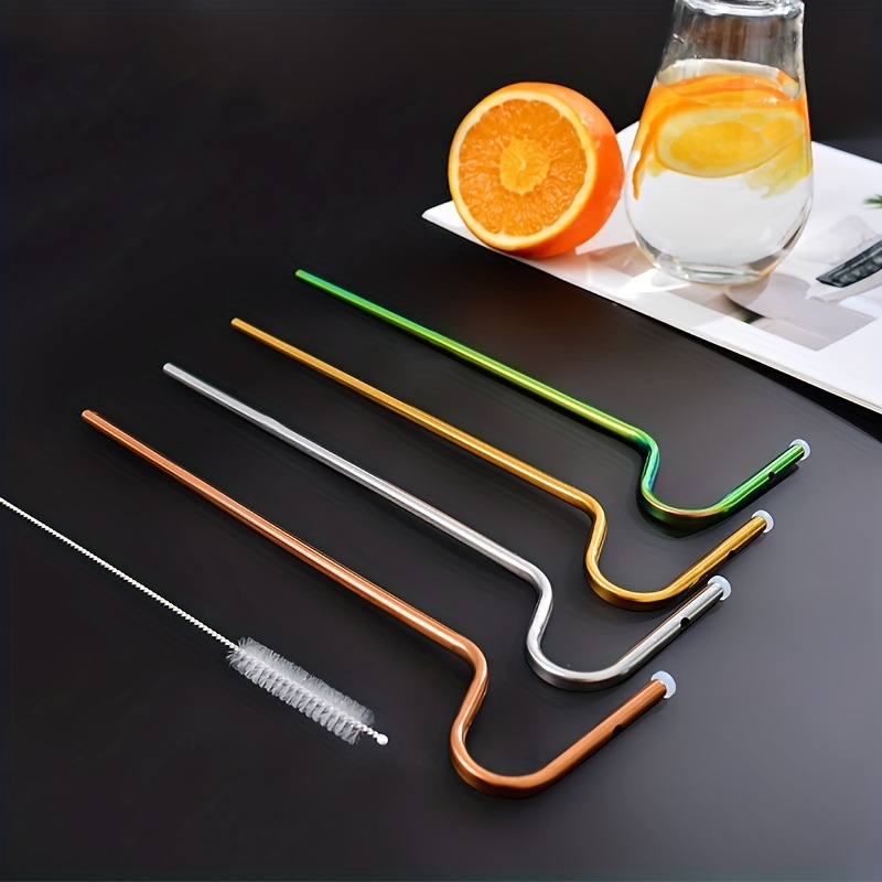  Ewixni Anti Wrinkle Straw,Reusable Stainless Steel