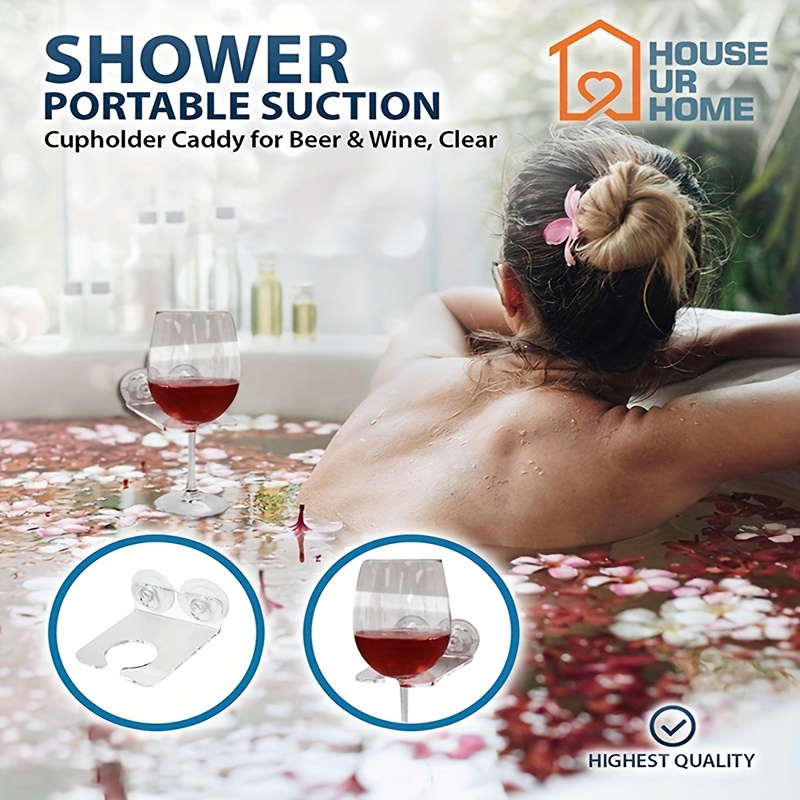 Tub Wine Glass Cup Holder, Shower And Cup Holder For Wine