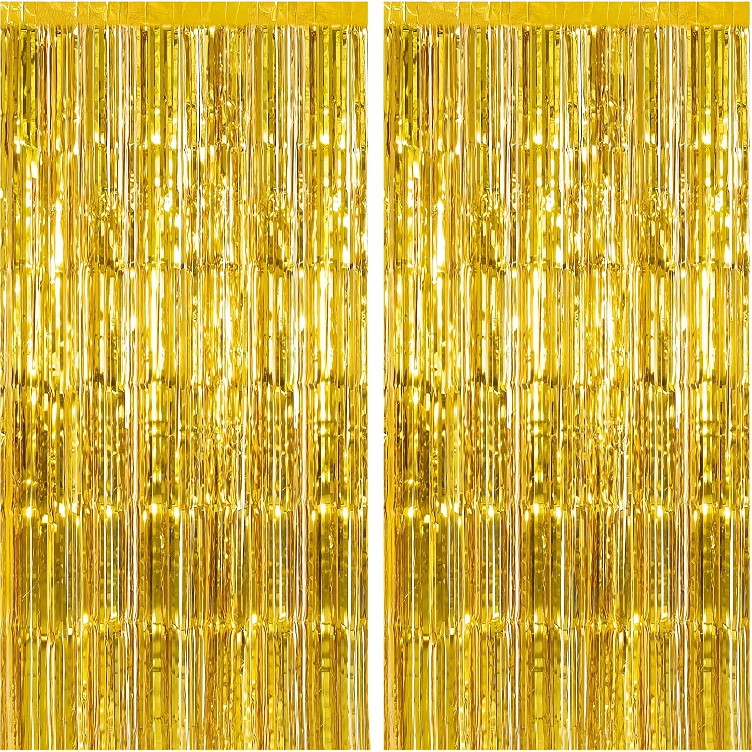 

2 Pack, 3.3 X 9.9 Ft Foil Streamer Fringe Backdrop Party Decorations, Tinsel Ribbon Backdrop For Parties, Door Streamers, Glitter Streamer Backdrop For Birthday, Photo Booth Backdrops, Party Decor