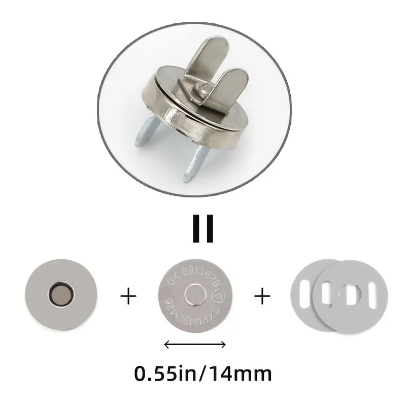 Round Strong Magnet Metal Snap Magnetic Button - Temu