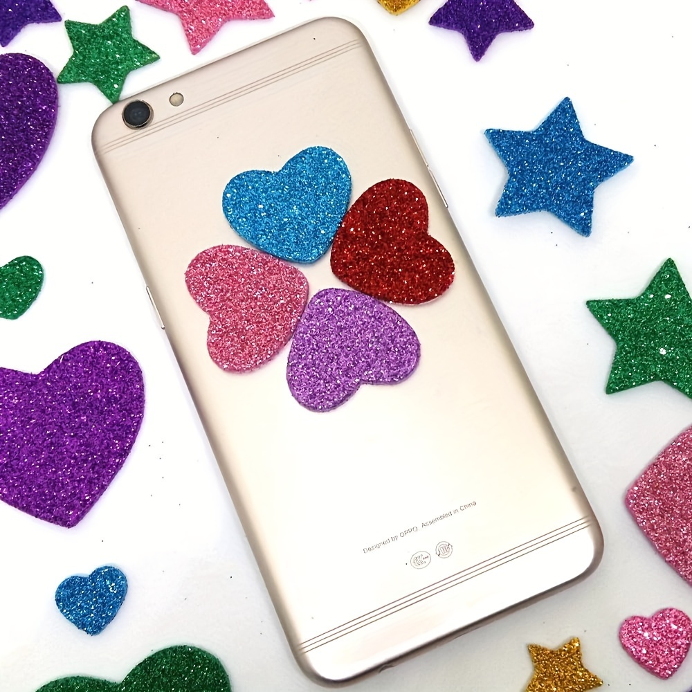 150/320pcs Colorful Glitter Foam Stickers