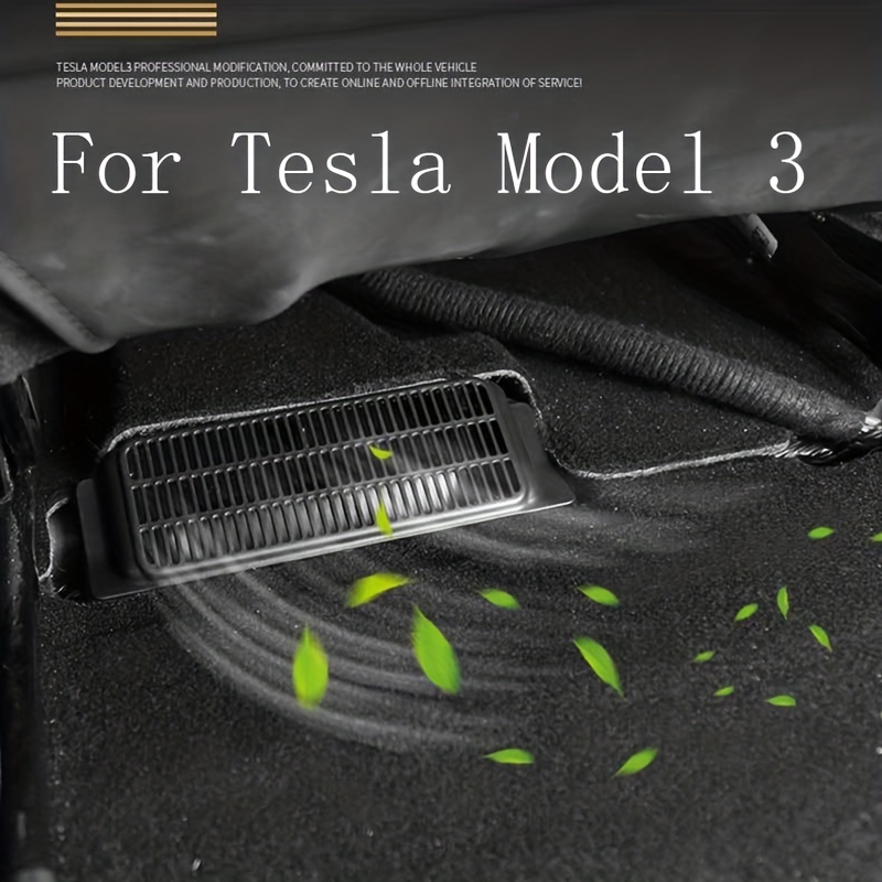Couverture de Sortie Aération Siège pour Tesla Model 3 2021-2022, Housses  de Ventilation pour Siège de Voiture, Couvercle de Protection pour Grille