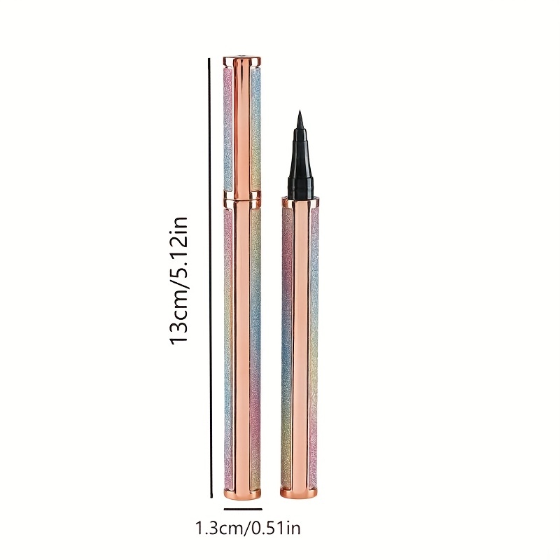 starry sky eyeliner pencil smudge proof long lasting waterproof black brown color eyeliner makeup details 3
