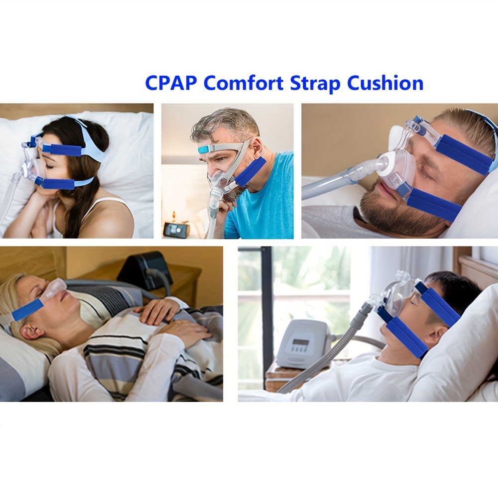 2pcs CPAP Strap Covers: Comfortably Reduce Pressure & Discomfort with These  Face Pads & Cushion Covers
