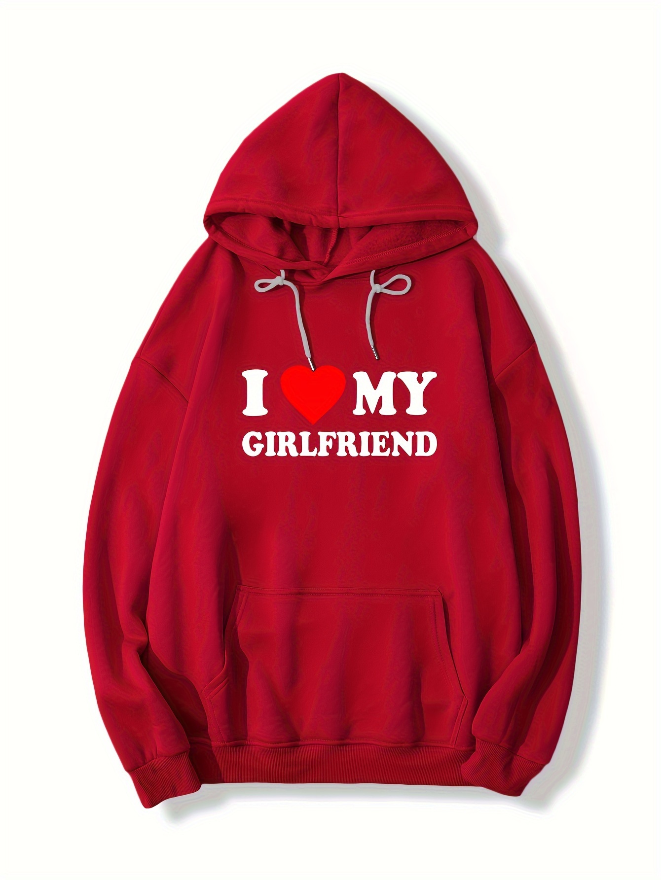 I Love My Hot Girlfriend GF I Heart My Hot Girlfriend Crop Top Hoodie