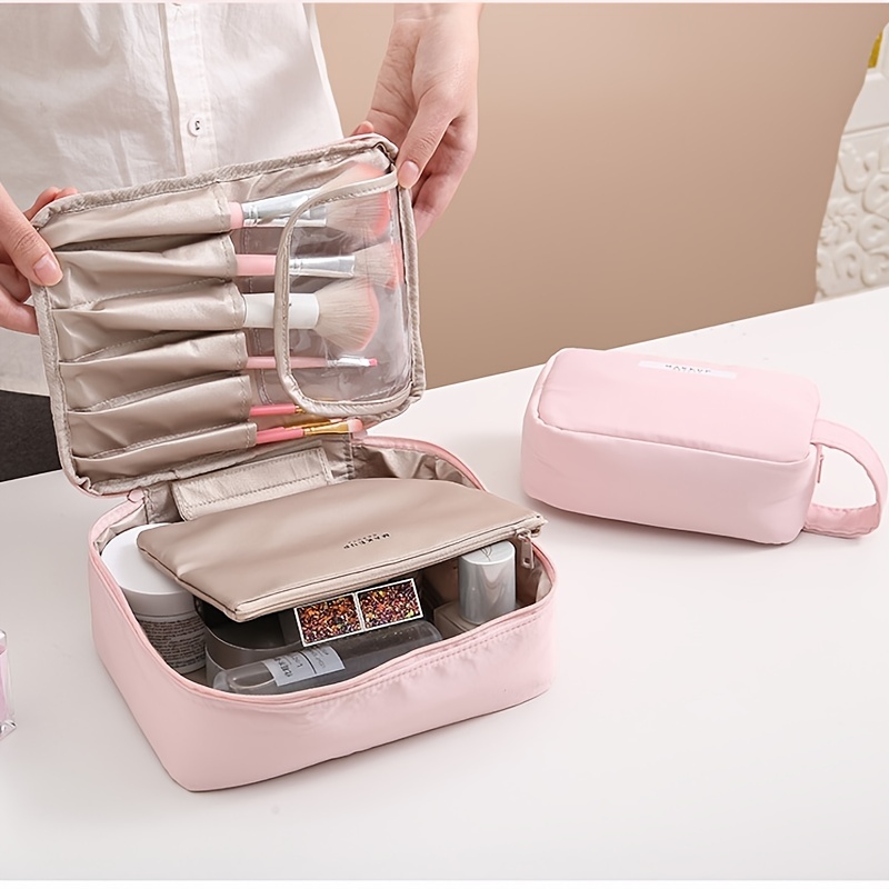 Travel Cosmetic Organizer for Women and Girls Small Makeup Pouch