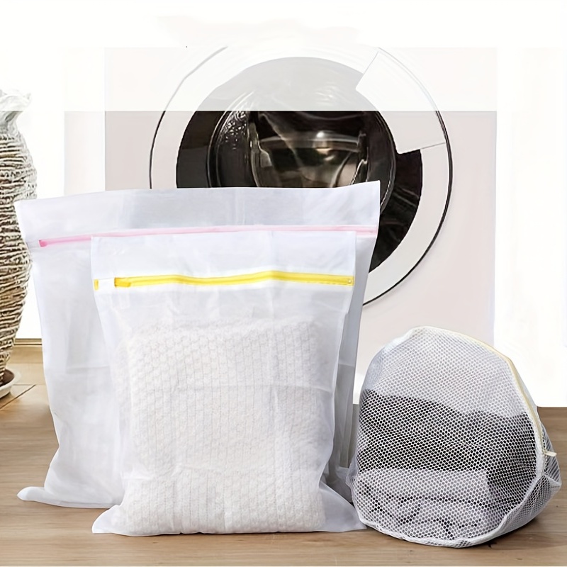Washing Machine Mesh Net Bags Large/ Bra Laundry Wash Bags Reusable Zipper  Bags
