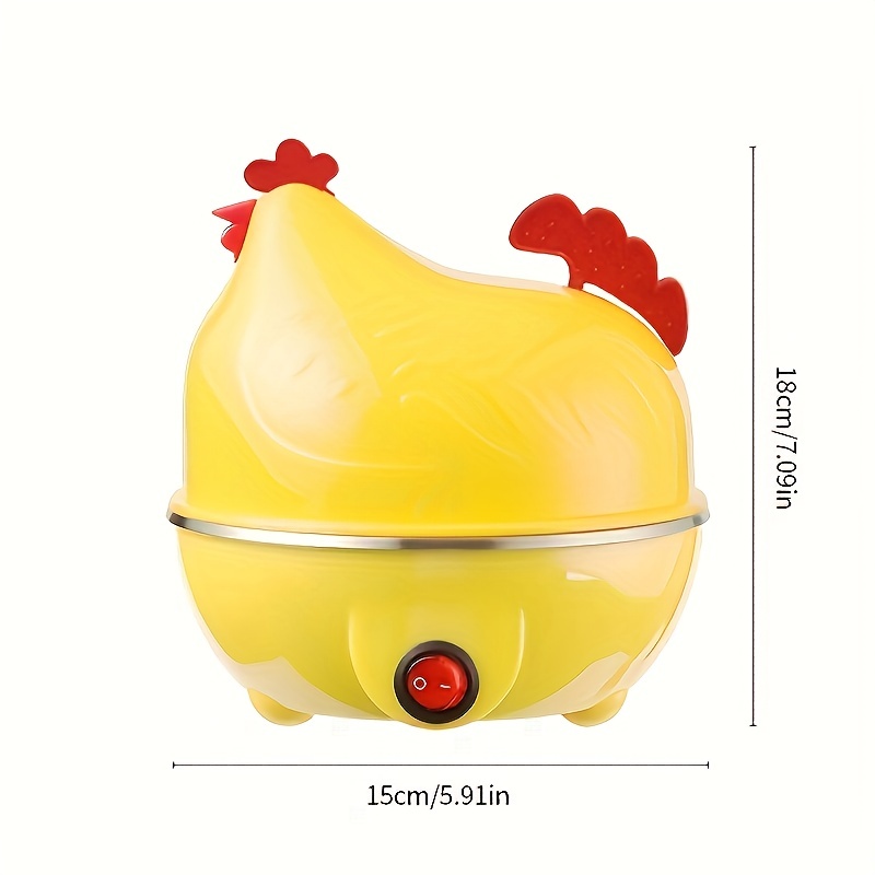 7-Egg Capacity Chicken Shape Electric Egg Boiler Steam Egg Cooker