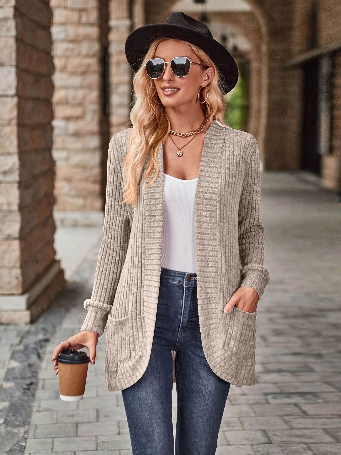 Women's Sweater Cardigan Knit Sweater Ladies Cardigan Button