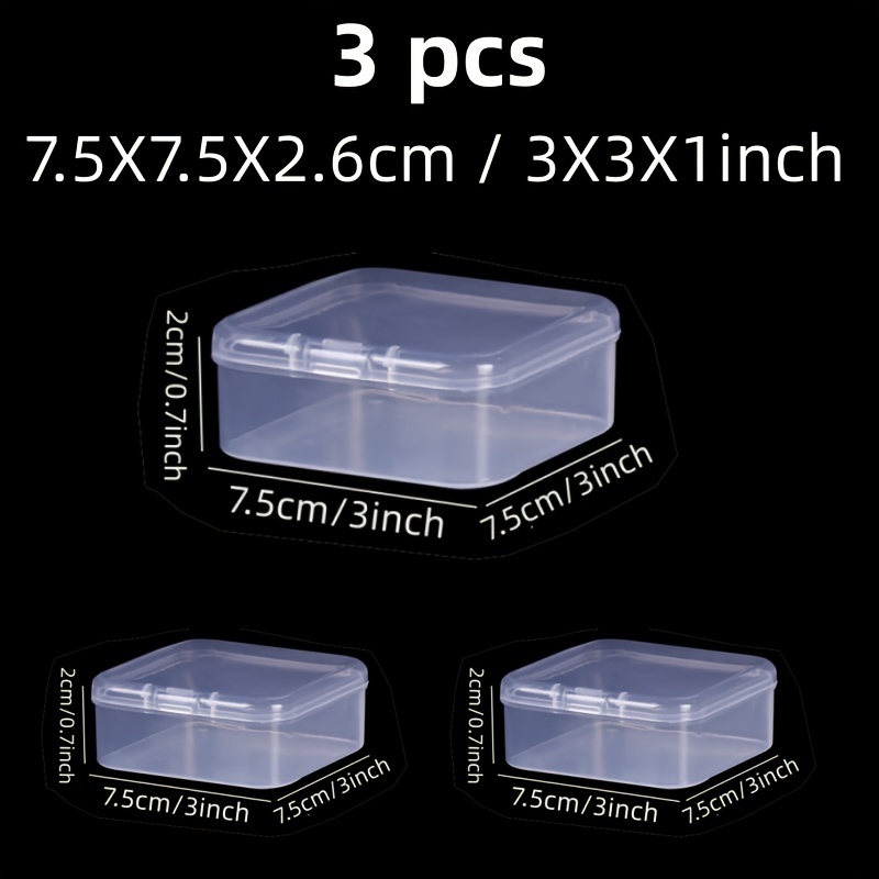 Plastic Storage Box Transparent Clear Storage Box Storage - Temu