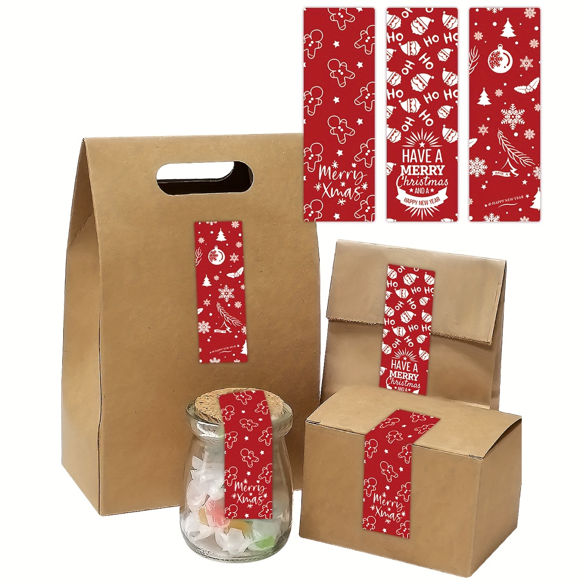 6 Cheerful Christmas Gift Tags, Merry Xmas Gift Tags, Christmas Wrapping, Christmas  Present Gift Labels, Festive Gift Tags, Xmas Presents 