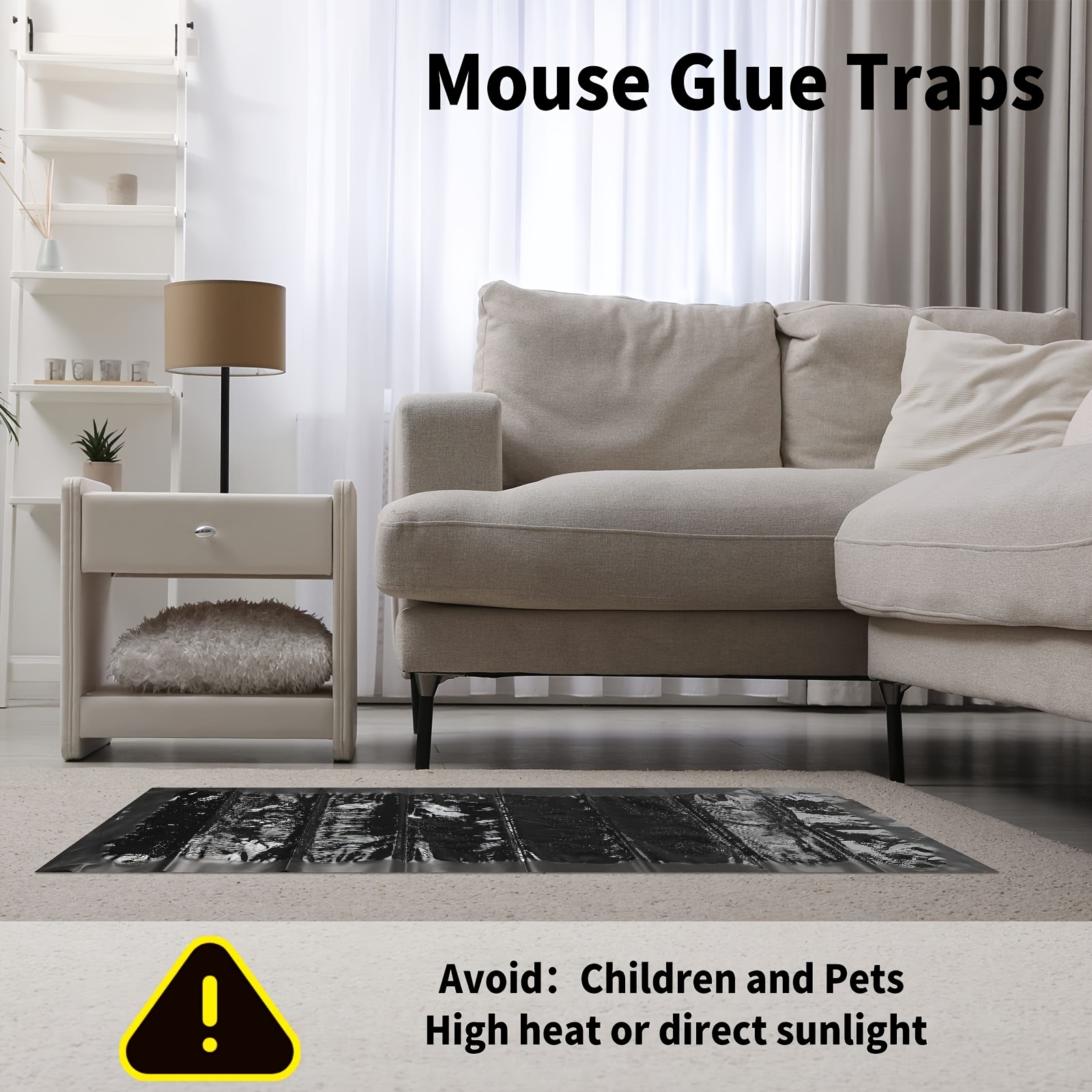 Sticky Mouse Trap Sticky Rat Traps Glue Traps Roach Traps Indoor 24 Inch  Pest Control Traps for Trapping Snakes Rats Spiders Roaches in Restaurant