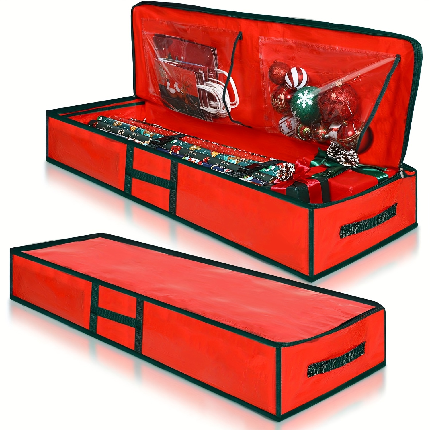 Thickened Wrapping Paper Storage Containers With Interior - Temu