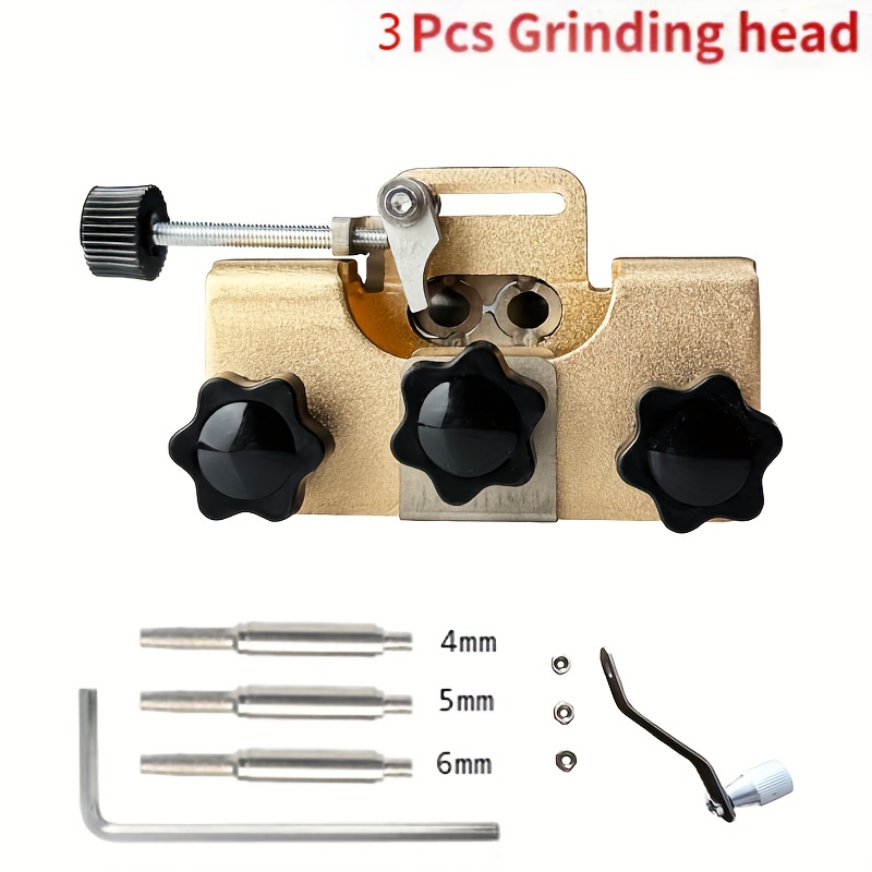 3pcs chainsaw chain sharpening head for sharpening jig chainsaw sharpener kit suitable chainsaw grinder tool for all kinds of chain and electric saws