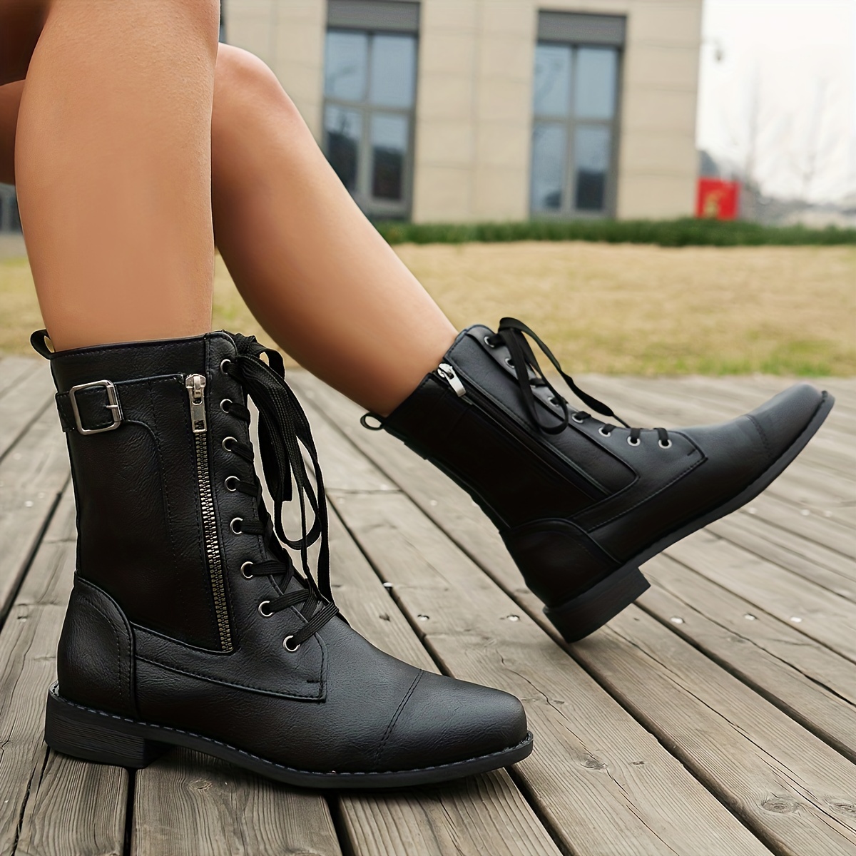 Black Boots - Temu Canada