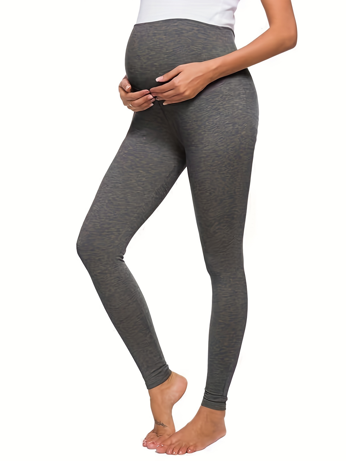 Women's Comfortable Breathable Maternity Leggings for Tummy Support