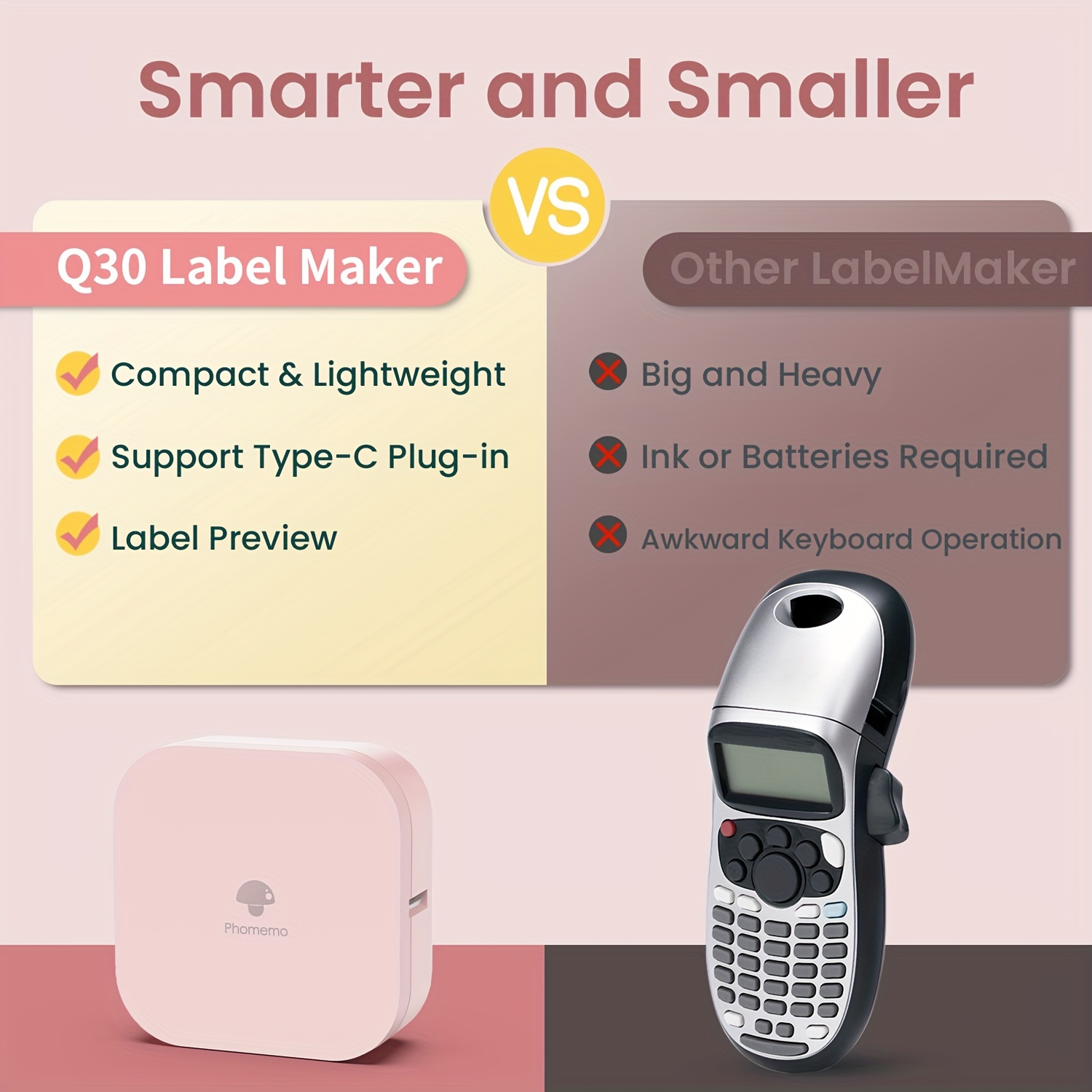 Phomemo Q31 Mini Label Maker - Bt Wireless Small Label Maker Machine,  Etichettatrice Portatile Stampante Termica Wireless Etichettatrici, Regalo  Organizzazione Home Office, Etichettatrice Adesiva 1 Rotolo Etichette -  Forniture Ufficio E Scuola - Temu Italy