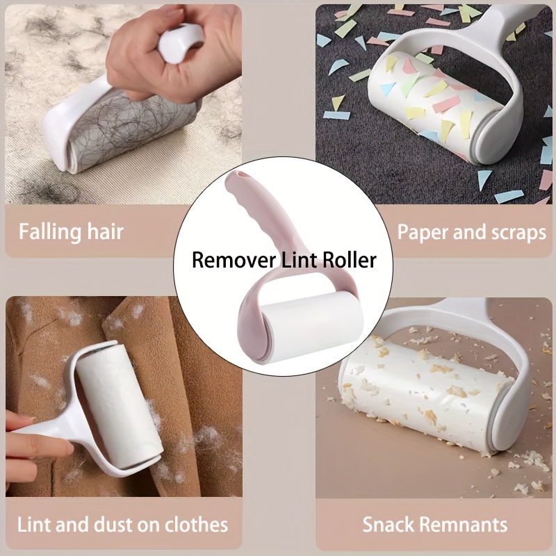  Lint Rollers for Pet Hair Extra Sticky, 200 Sheets (4 Rollers)  Mega Value Set Roller with 1 Upgraded Handles, Removal Tool Clothes,  Furniture, Carpet, Dog & Cat Remover : Health & Household