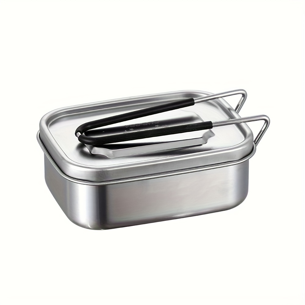 Stainless Steel Lunch Box With Handle For School Camping Picnic