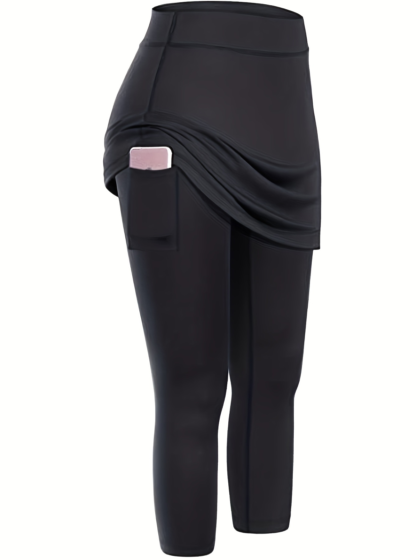 Women's Athletic Skorts Drawstring Side Zipper Solid Color - Temu