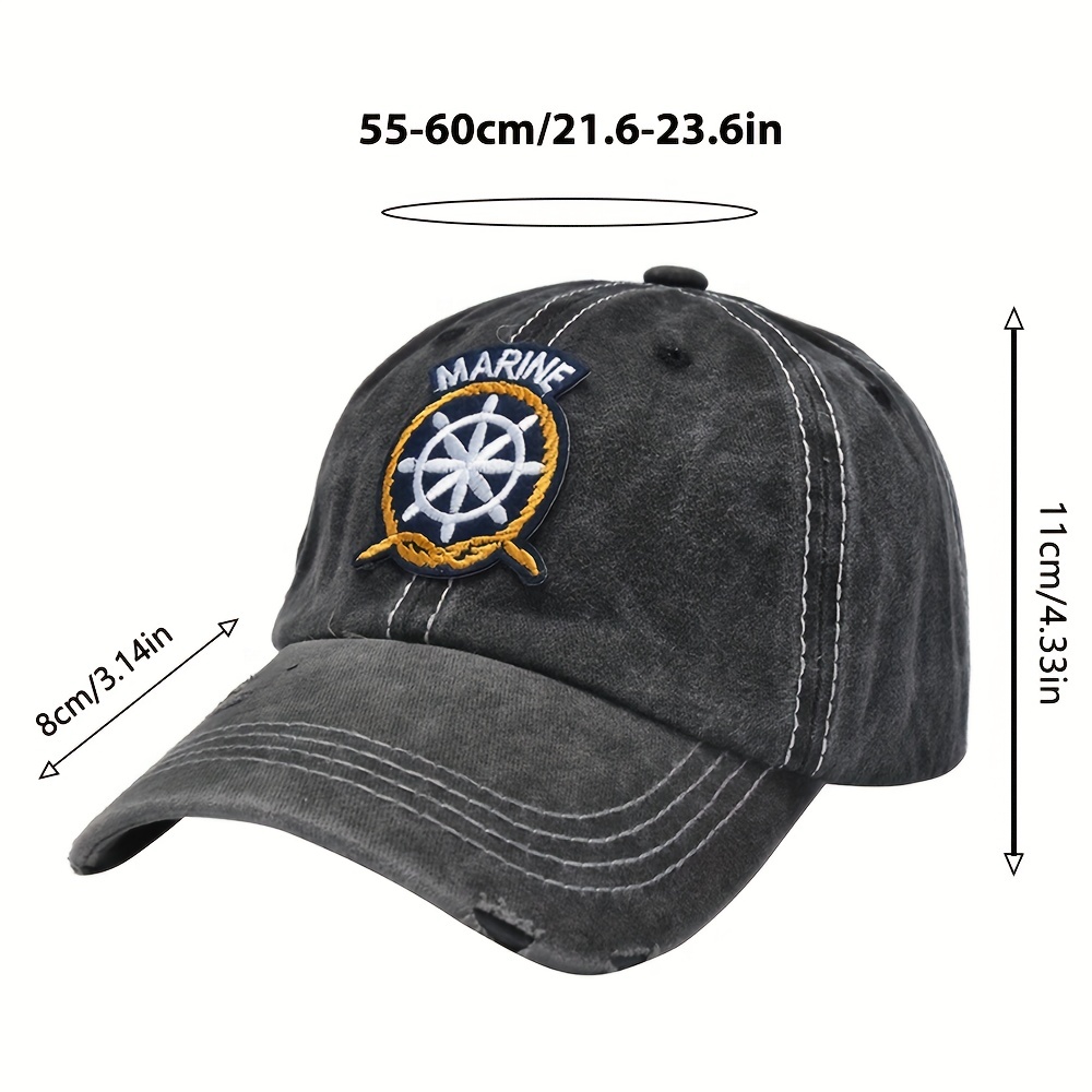 Sturdy Washed Baseball Cap Dad Hat Adjustable Retro Cap