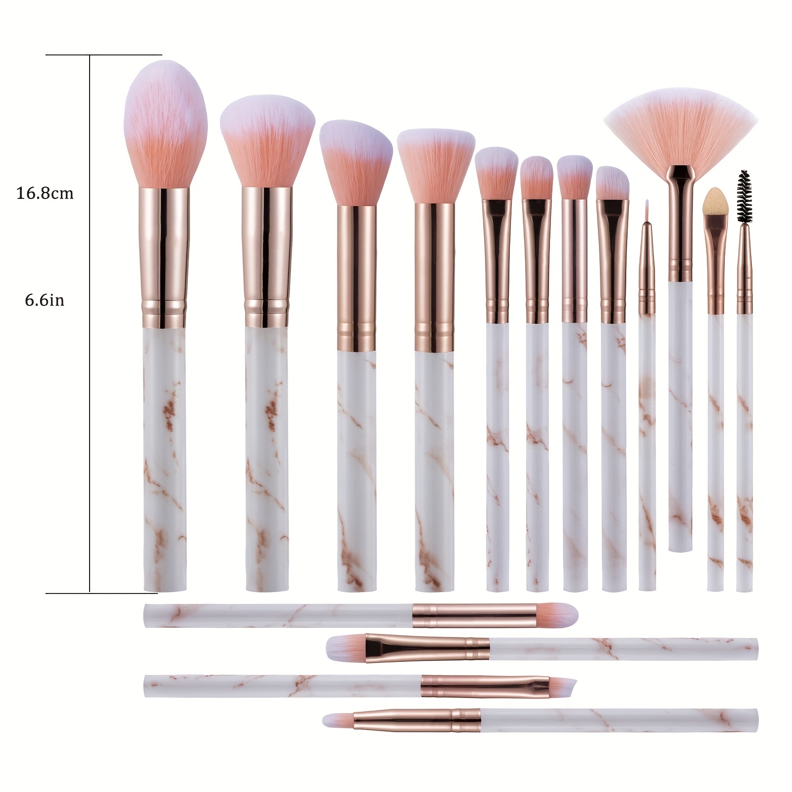 Makeup Brushes Makeup Brush Set - 16 Pcs BESTOPE PRO Premium Synthetic  Foundation Concealers Eye Shadows Make Up Brush,Eyeliner Brushes(RoseGold)