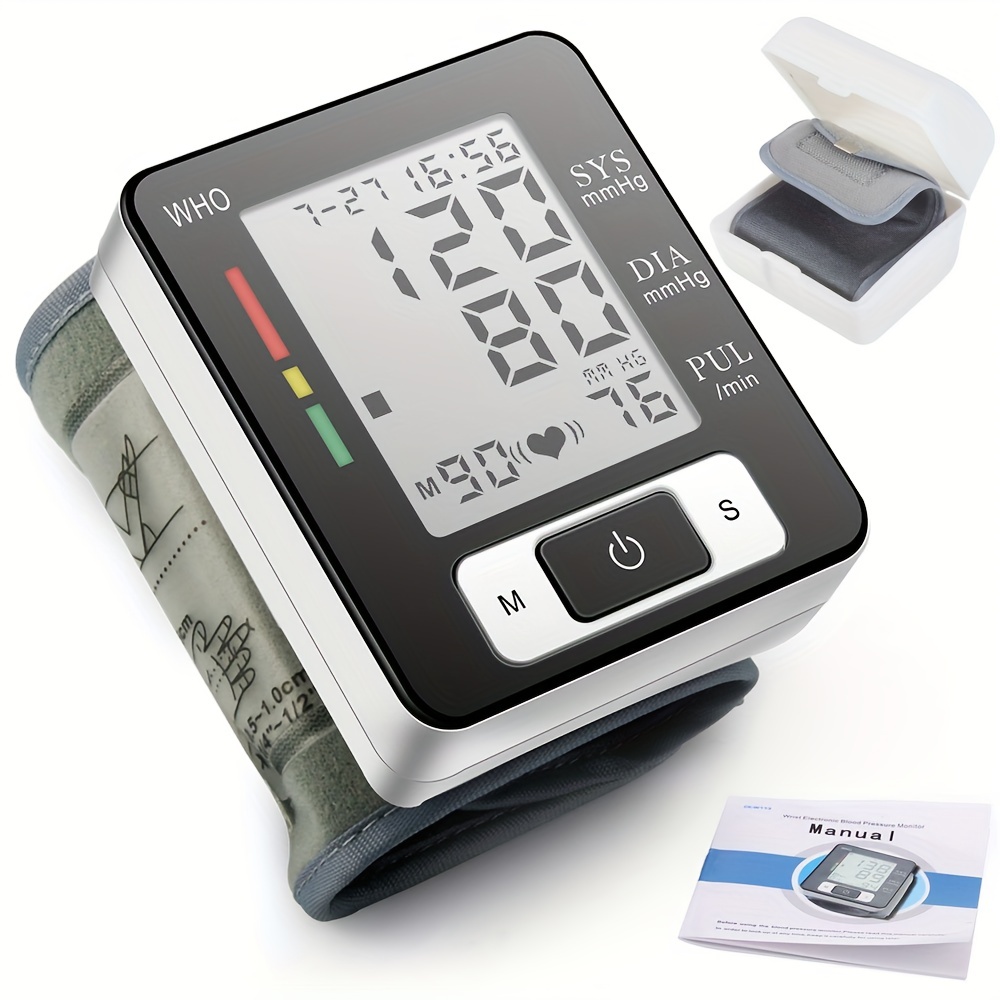 Digital Wrist Blood Pressure Monitor With Irregular Heart - Temu