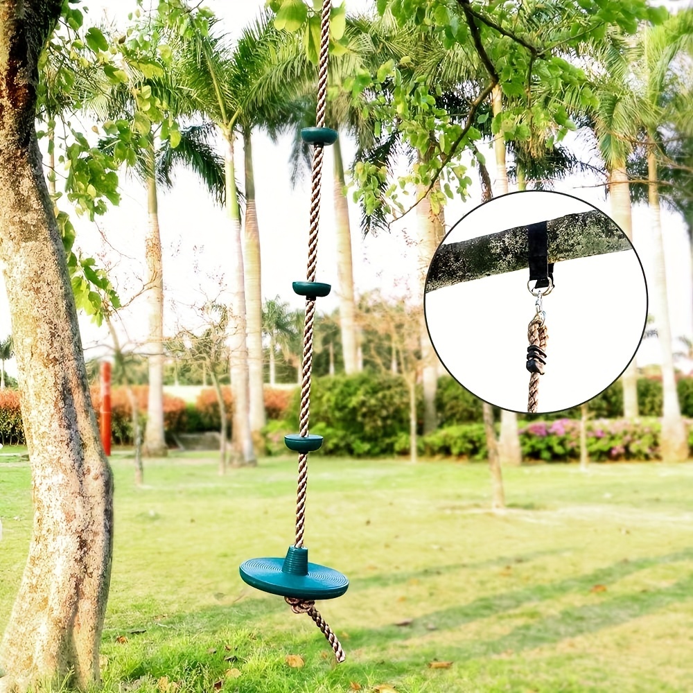 With Platform And Disc Swing Climbing Rope Swing Playground - Temu