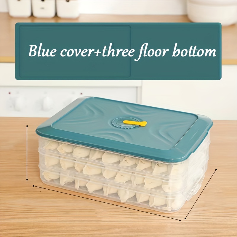 Food Storage Containers Household Dumpling Storage Box 2/3/4 Layer Freezing  Box