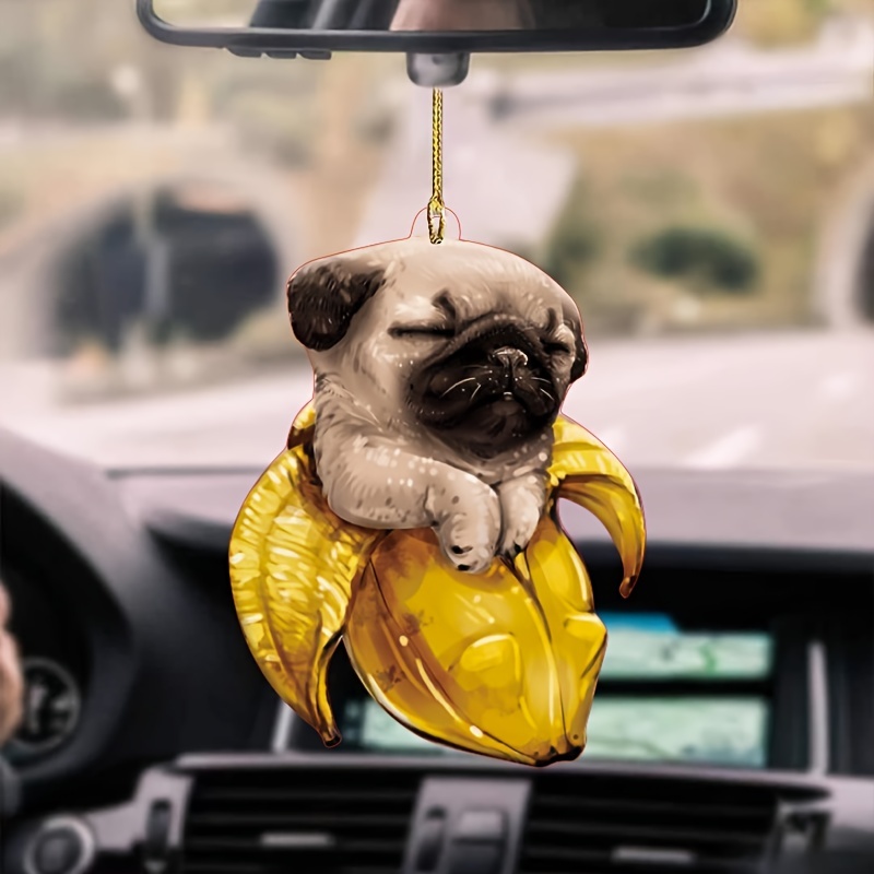 Cute Dog Monkey Car Hanging Ornament Perfect Interior Mirror Decoration  Home - Automotive - Temu