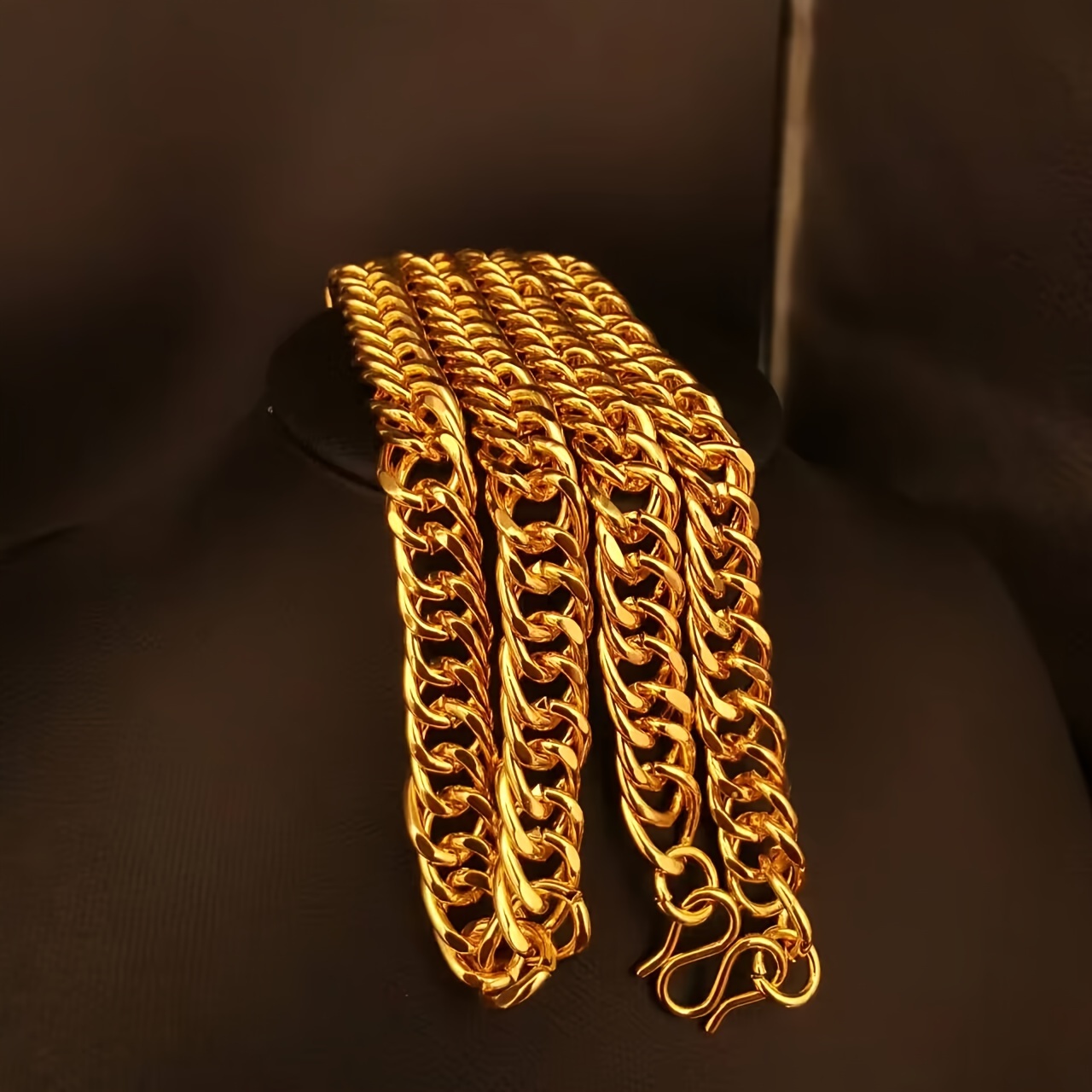 Thick Golden Chain Bracelet Necklace Fashion Men And Women Temu thick-golden-chain-bracelet-necklace-fashion-men-and-women-temu