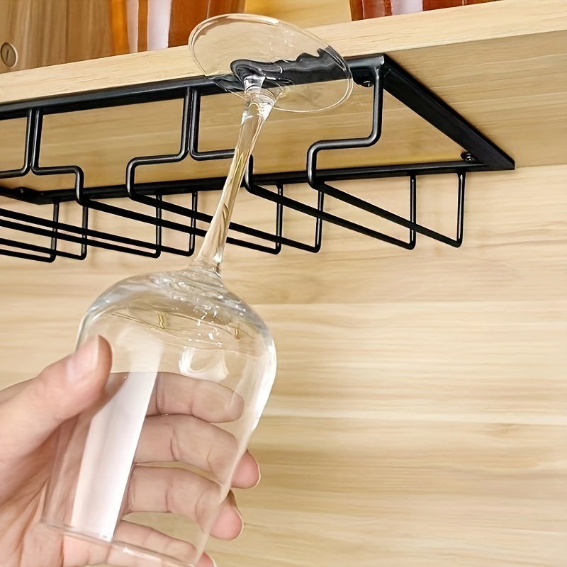wine glasses rack cabinet stemware rack wine glass hanger - Temu