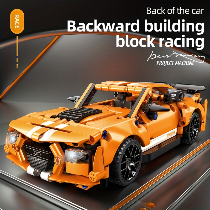 ハイテクレーシングスポーツカービルディングブロック、レーシングカー 