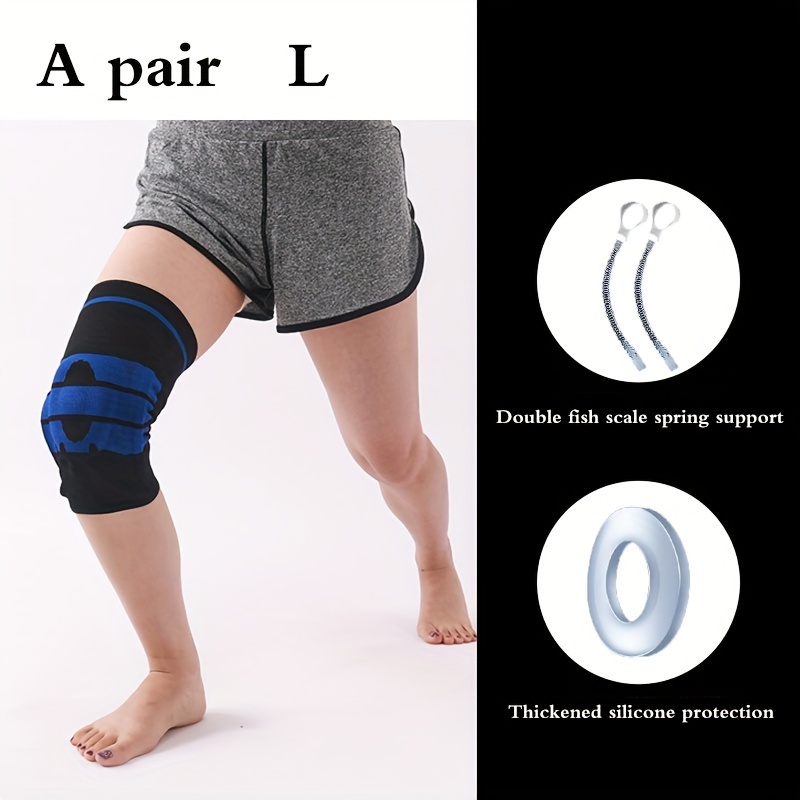 Sports Knee Pads with Silicone Protection for Meniscus Support