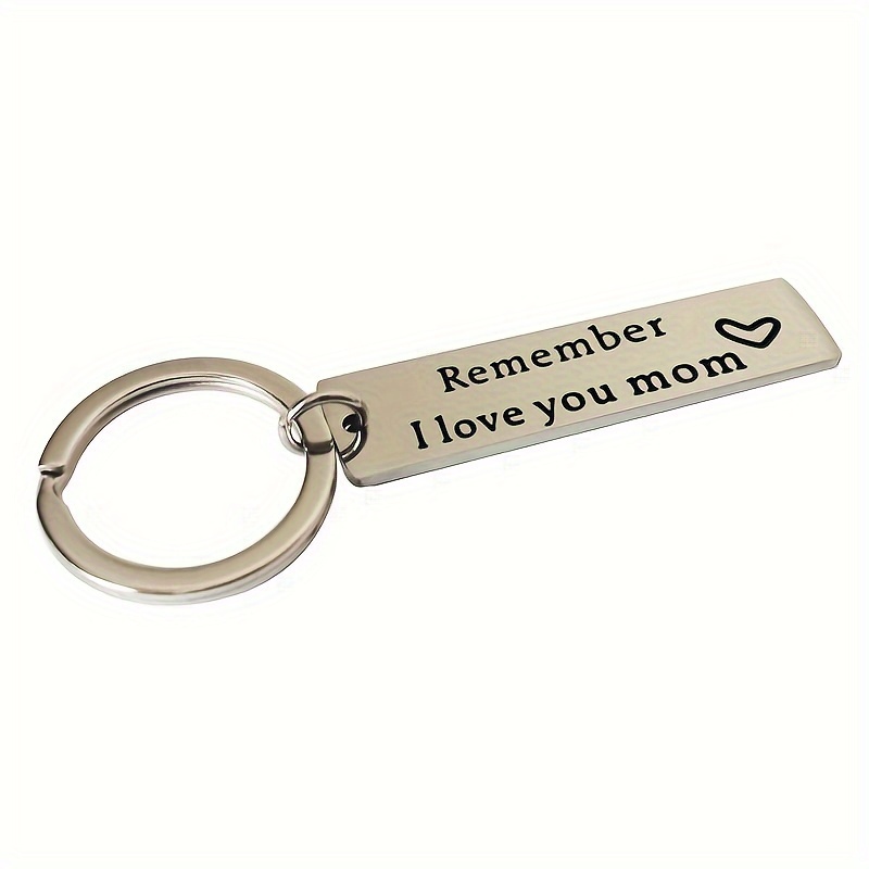 1pc Beautiful Keychain Gift For Mom, I Love You Suitable For Men And Women.