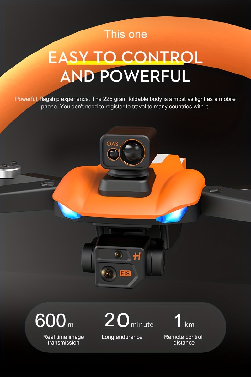 Drone With Camera For Adults HD Video Transmission GPS Auto Return Following Mode Perfect Christmas Gift details 3