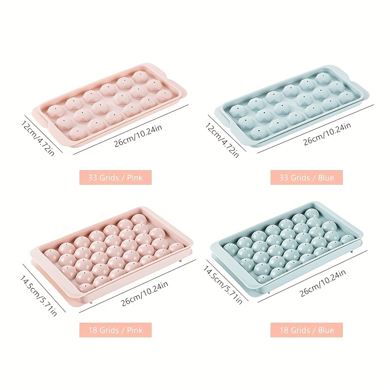 1-4pcs Ice Cube Making Machine Tray Mold Ice Ball Making Machine Cocktail  Whiskey Bar Accessories Home DIY 33/18 Type Cavity Ball Surface Round Mold K