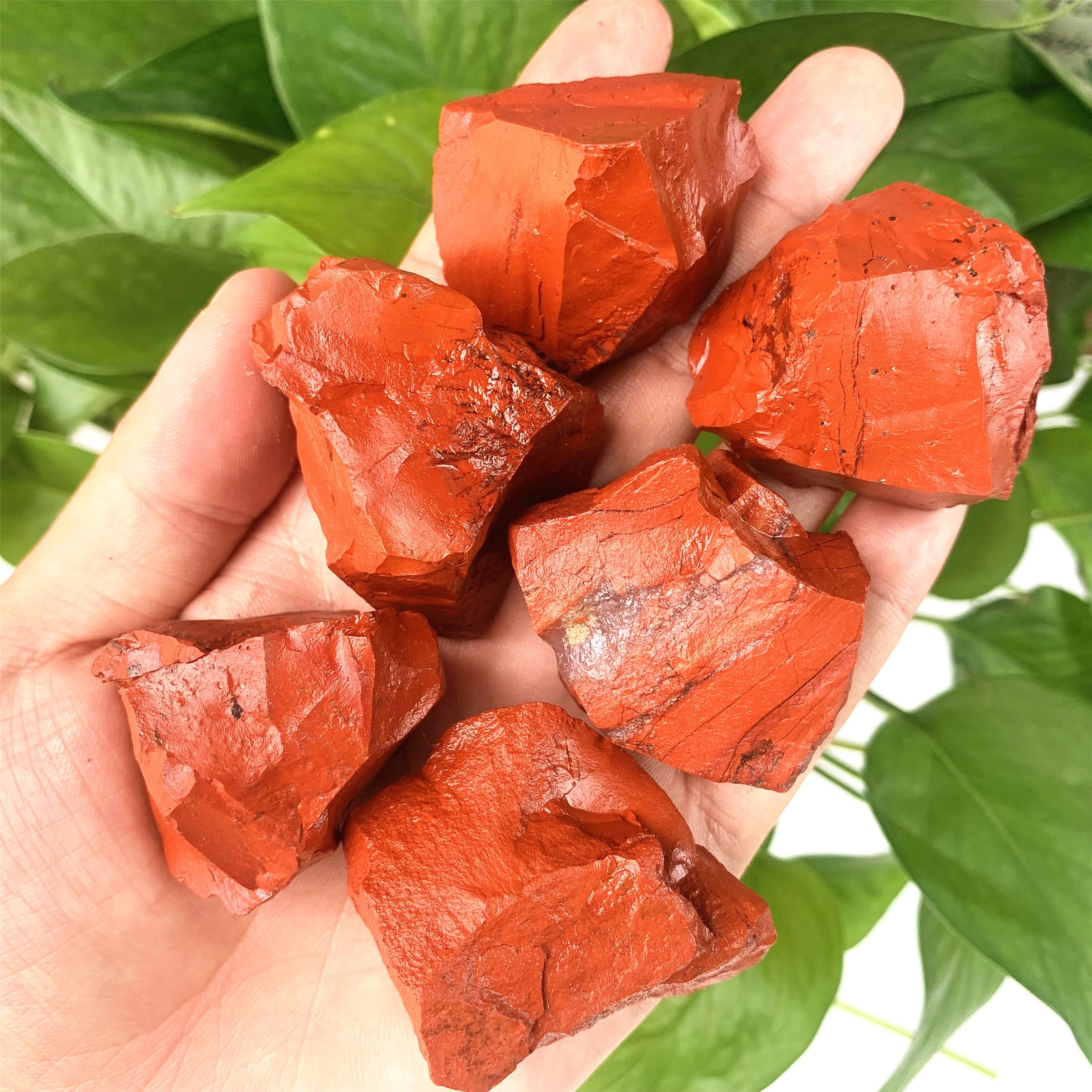 Red Healing Stone Natural Jasper Crystal Temu Gem And - Crystal