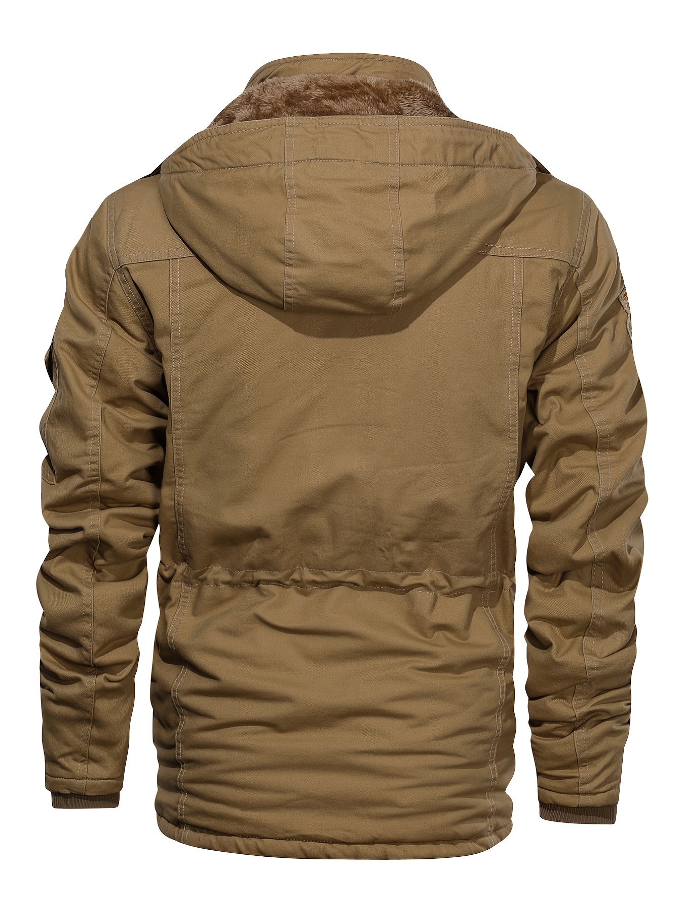 Men's Cargo Jacket Windproof Hiking Outwear Coat - Temu