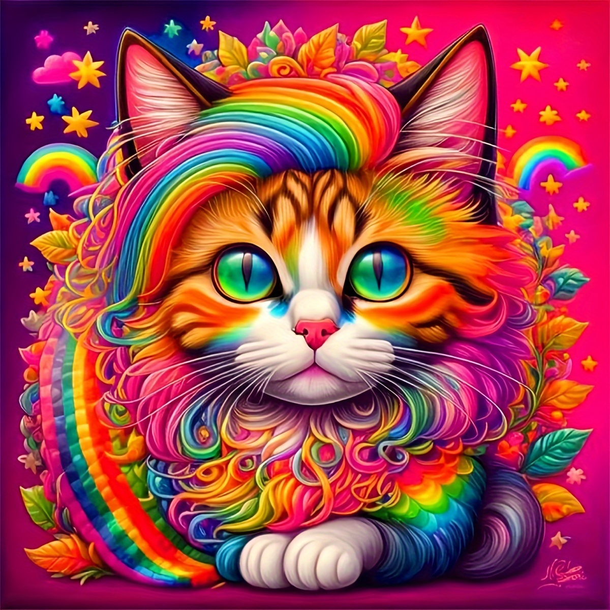 Diamond Painting Kits Ornament Cat Diy Desktop - Temu