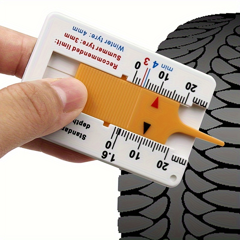 Jauge de profondeur de pneu pratique Jauge de profondeur de bande de  roulement numérique Jauge de profondeur de pneu pour le travail manuel