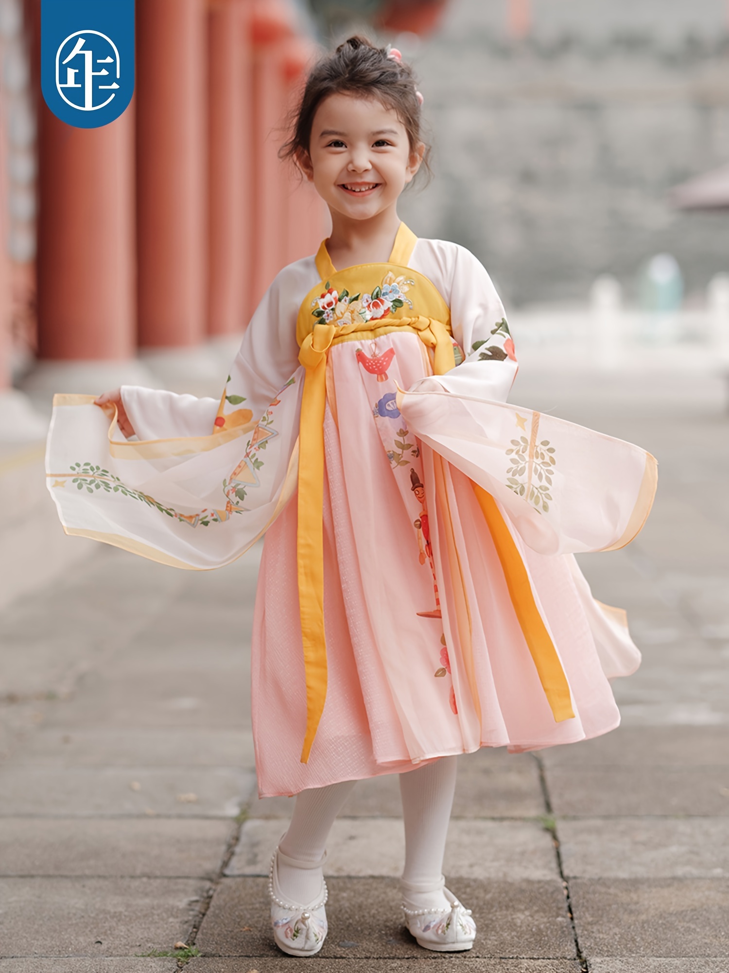 Fashion Hanfu Chinese Dress for Girls Summer Dress 2 Colors - Fashion Hanfu