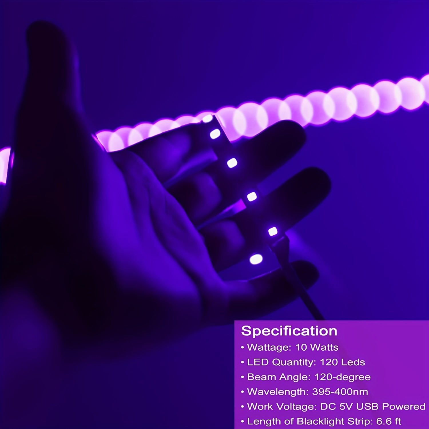 Lámpara fluorescente de luz UV, de 6 Watts