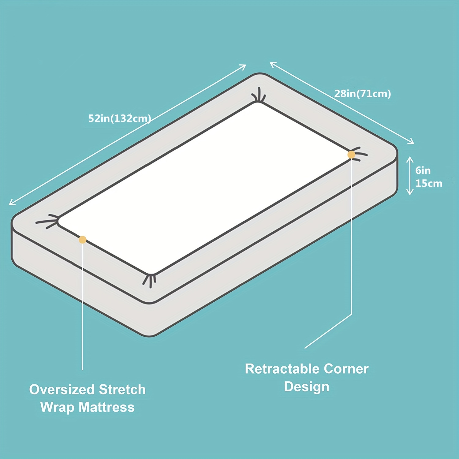 Waterproof Crib Mattress Protector Pad Cover